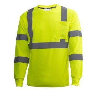 Hi-Vis Quick Dry Reflective Safety Shirt - Green