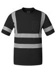 Wantdo Men's Hi-Vis Reflective Safety Shirts, 3-Pack