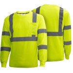 Hi-Vis Quick Dry Reflective Safety Shirt - Green