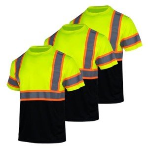 FONIRRA 3 Pack Men's High Visibility Safety Shirts
