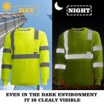 Hi-Vis Quick Dry Reflective Safety Shirt - Green