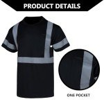 Men's 3-Pack High Visibility Reflective Safety Shirts