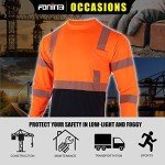 Men's Reflective High Visibility Long Sleeve T-Shirts