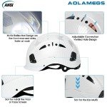 White Carbon Fiber Vented Hard Hats for Safety