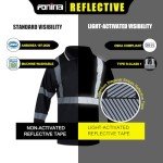 Men's Hi-Vis Long Sleeve Reflective Polo Shirt