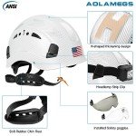 White Carbon Fiber Vented Hard Hats for Safety