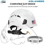 White Carbon Fiber Vented Hard Hats for Safety