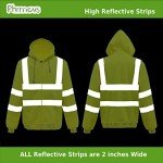 Yellow Class 3 Fleece Safety Hoodie, XXL