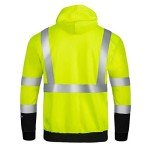 High Visibility Hoodie Sweater - ANSI Certified Yellow