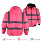Women's Waterproof High Visibility Reflective Safety Jacket