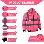 Women's Waterproof High Visibility Reflective Safety Jacket