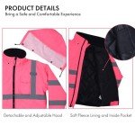 Women's Waterproof High Visibility Reflective Safety Jacket