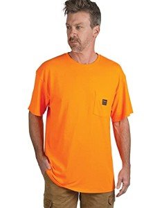 Hi-Vis Orange Mesh Safety T-Shirt for Men