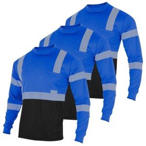 Reflective High Visibility Long Sleeve Safety T-Shirts