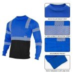 Reflective High Visibility Long Sleeve Safety T-Shirts