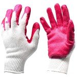 Premium Non-Slip Red Latex Safety Gloves