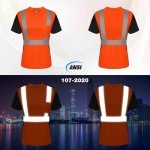 Hi-Vis Safety Shirt for Women - WP-Orange-DX M