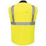 Hi-Vis Insulated Reflective Safety Vest for Men