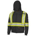Hi-Vis Flame Resistant Zip-Up Safety Hoodie