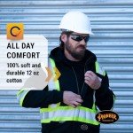 Hi-Vis Flame Resistant Zip-Up Safety Hoodie