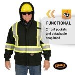 Hi-Vis Flame Resistant Zip-Up Safety Hoodie