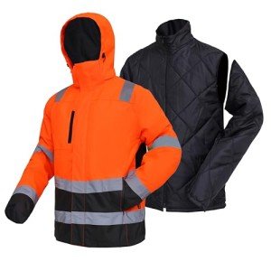 High Visibility Reflective 4-in-1 Safety Jacket
