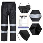 AYKRM Black Small Rain Pants for Outdoor Safety