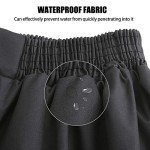 AYKRM Black Small Rain Pants for Outdoor Safety