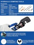 Hydraulic Crimping Tool with 11 Dies and Cutter