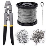 328ft Stainless Steel Wire Rope Crimping Kit