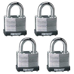 Master Lock Fortress Outdoor Padlock Keyed-Alike, 4 Pack