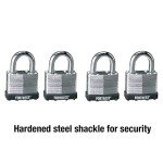 Master Lock Fortress Outdoor Padlock Keyed-Alike, 4 Pack