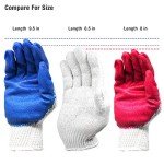 Premium Non-Slip Red Latex Safety Gloves