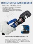 Hydraulic Crimping Tool with 11 Dies and Cutter