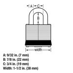 Master Lock Fortress Outdoor Padlock Keyed-Alike, 4 Pack