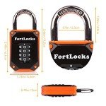 Fortlocks Outdoor Combination Lock - 4 Digit Security