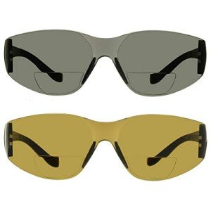 Bifocal Reader Sunglasses - Smoke & Brown Lenses