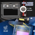 Auto Darkening Welding Helmet with LED Light