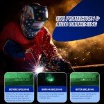 Auto Darkening Welding Helmet with LED Light