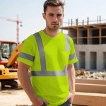 High Visibility Men's Work Shirt - XL UCR-Yellow