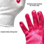 Premium Non-Slip Red Latex Safety Gloves