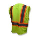 Radians Green Self-Extinguishing Safety Vest, X-Large