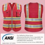 High Visibility Reflective Safety Vest with Pockets