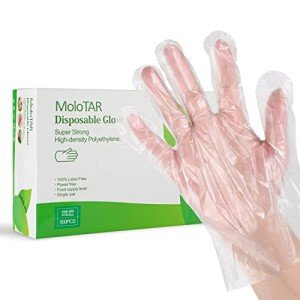 MoloTAR 500 Disposable Plastic Cleaning Gloves