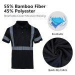 Hi-Vis Reflective Polo Shirt for Men