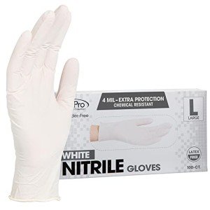 Disposable Nitrile Gloves, Chemical Resistant, 100-Count