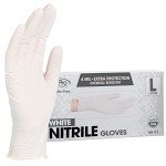 Disposable Nitrile Gloves, Chemical Resistant, 100-Count