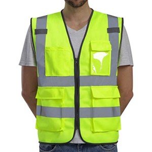 High Visibility Safety Vest with Pockets - 4XL