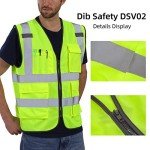 High Visibility Safety Vest with Pockets - 4XL