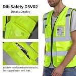 High Visibility Safety Vest with Pockets - 4XL